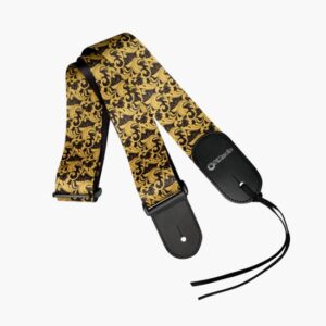 DiMarzio - Steve Vai UtoPIA Black & Gold Guitar Strap