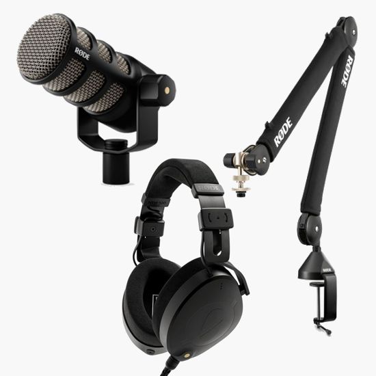 Podmic & Headphones + Arm Bundle