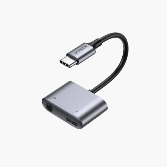UGREEN - USB-C to 3.5mm Audio Jack and USB-C PD Adapter Cable